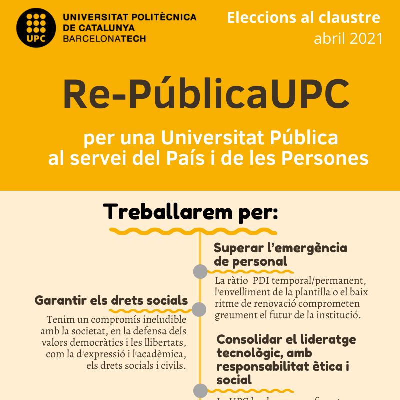 Ideari de la candidatura Re-PúblicaUPC